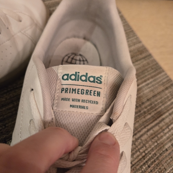 ADIDAS Advantage Eco Sneakers Primegreen Perforated 3 Stripes Men's 13 VGUC - Picture 3 of 11